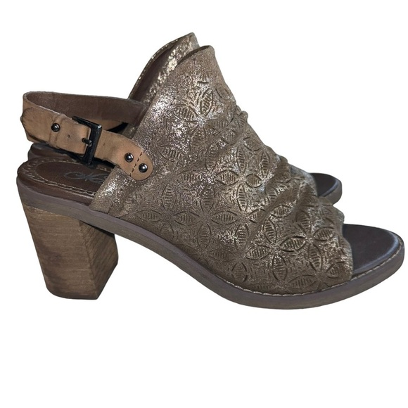 Naughty Monkey Bronze Nyxx Leather Cut-out Open Toe Mules - Picture 4 of 11